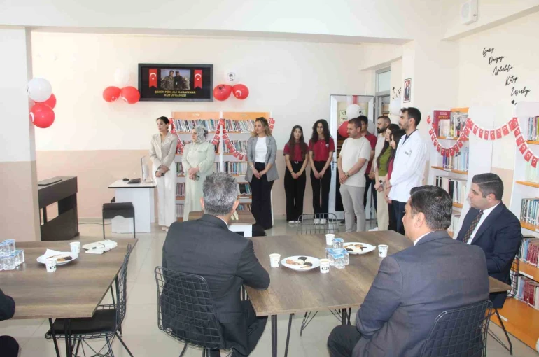 Şırnak’ta Şehit PÖH Ali Karapınar Kütüphanesi açıldı