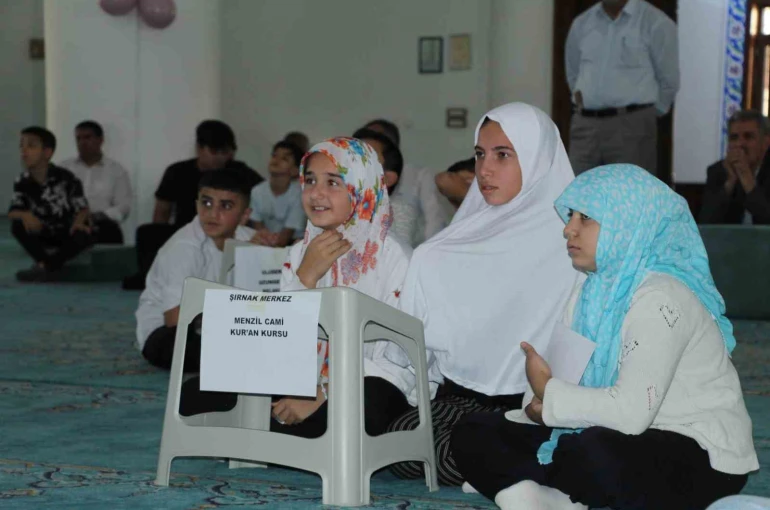 Şırnak’ta Yaz Kur’an Kurslarında final coşkusu: Şampiyonlara mükafatları verildi