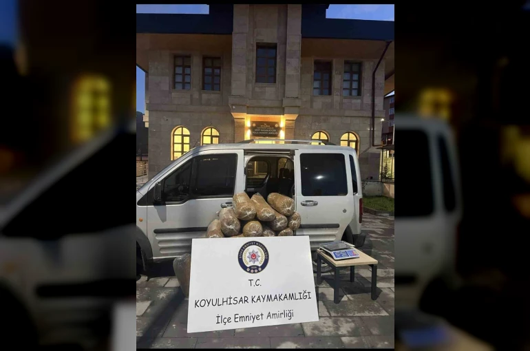 Sivas’ta 186 kilo kaçak tütün ele geçirildi