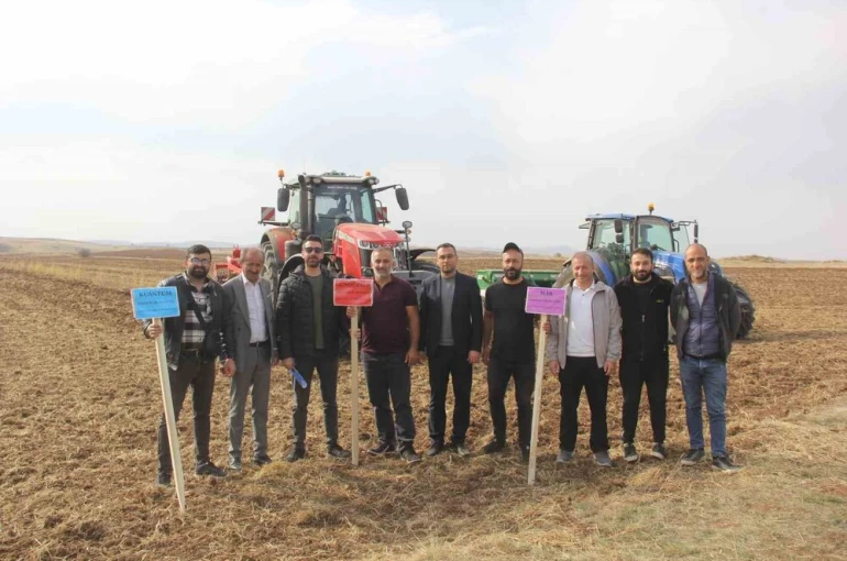 Sivas’ta 5 farklı ekmeklik buğday, pilot bölgede toprakla buluşturuldu