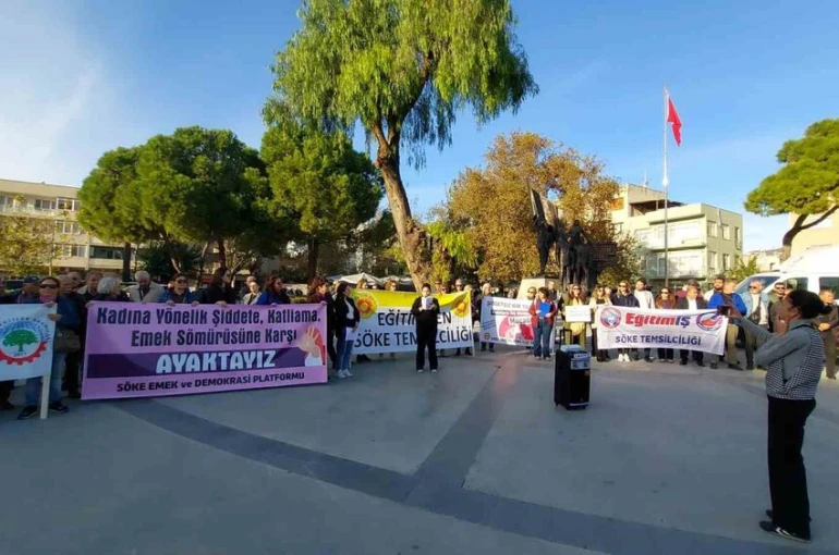 Söke’de Kadına Şiddete Karşı Farkındalık Yürüyüşü düzenlendi