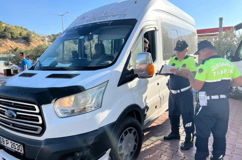 Söke’de okul servis araçlarına sıkı denetim