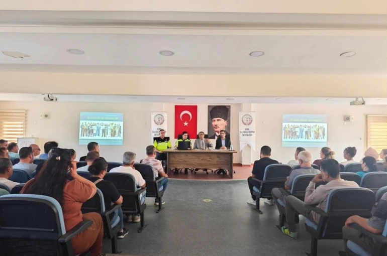 Söke’de servis şoförleri eğitime alındı