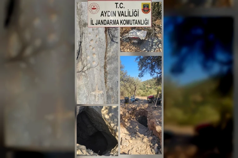 Söke’de sit alanında kaçak kazıya jandarmadan suçüstü