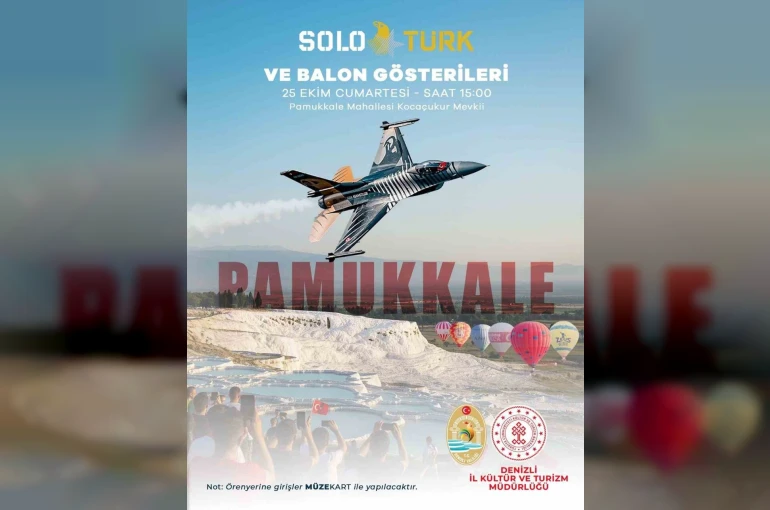 SoloTürk Pamukkale Semalarında Cumhuriyet Coşkusunu Göklere Taşıyacak