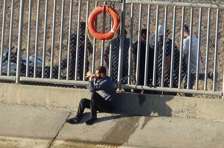 Sulama kanalında can pazarı