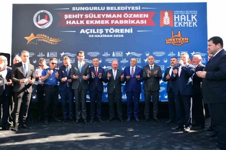 Sungurlu Belediyesi Halk Ekmek Fabrikası törenle açıldı: Günde 10 bin ekmek üretiliyor