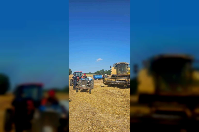 Tarla yangınlarına karşı biçerdöver operatörleri bilgilendirildi