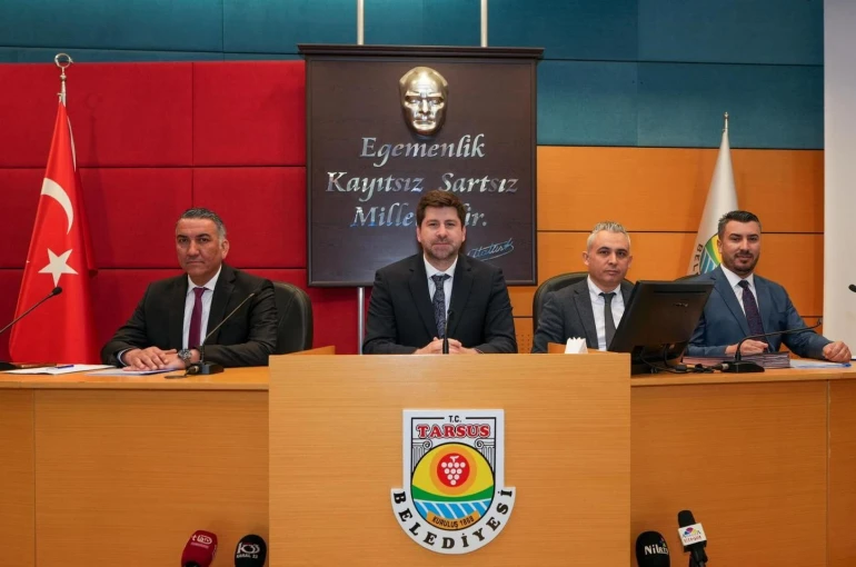 Tarsus Belediyesi Meclisinde yatırım, dayanışma ve yeni projeler öne çıktı