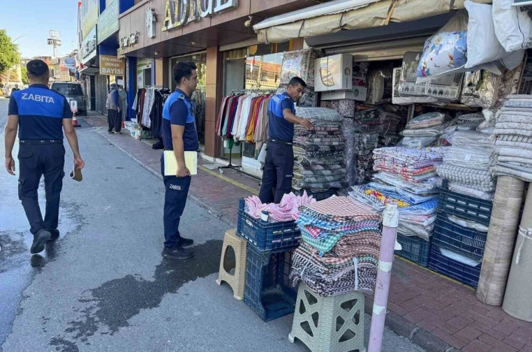 Tarsus’ta kaldırım işgaline izin verilmiyor 