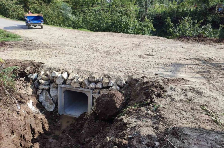 Taşkın riskine karşı kutu menfez çalışması