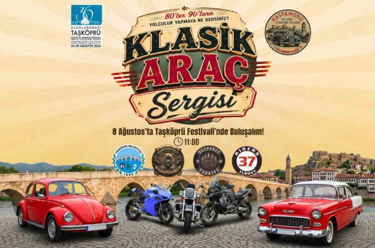 Taşköprü Uluslararası Kültür ve Sarımsak Festivali’nde klasik araç sergisi düzenlenecek