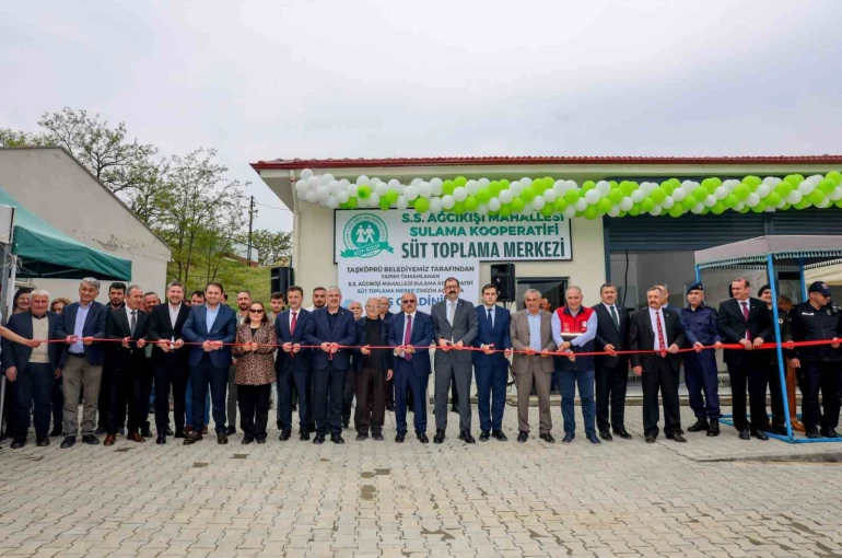 Taşköprü’de süt toplama merkezi törenle hizmete açıldı