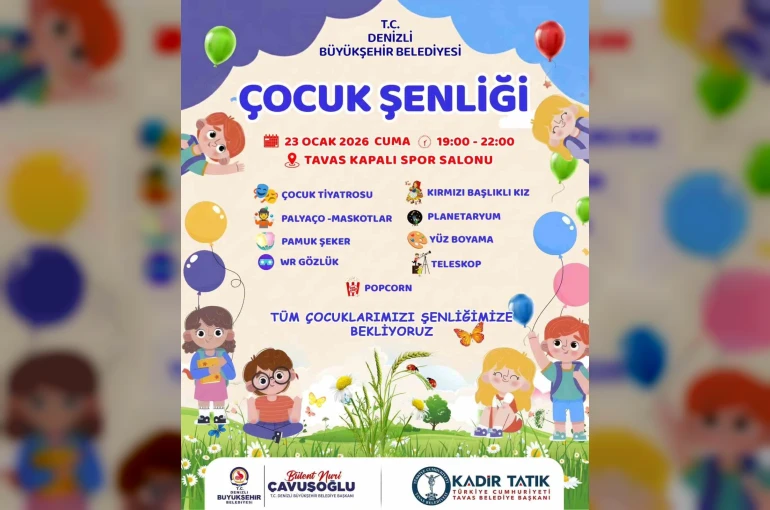 Tavaslı çocuklar yarıyıl şenliğinde eğlenecek