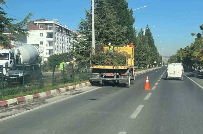 Tavşanlı Çevre Yolu, yapılan bakım ile güzelleşti
