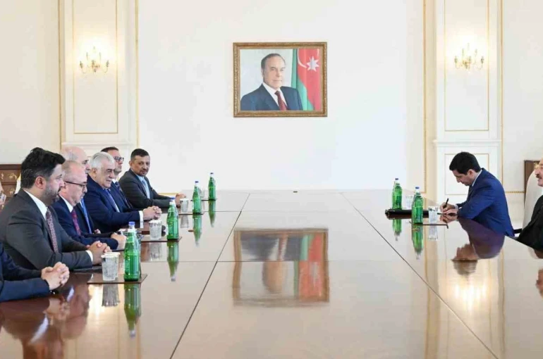 TBMM Başkanı Kurtulmuş, Azerbaycan Cumhurbaşkanı Aliyev tarafından kabul edildi