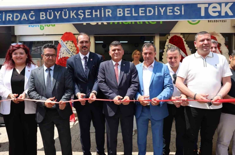 Tek market Muratlı’da hizmete açıldı