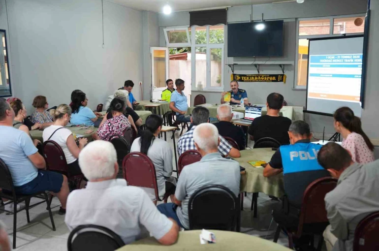 Tekirdağ Emniyeti Aydoğdu Mahallesi’nde vatandaşlarla buluştu