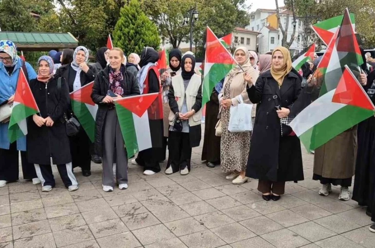 Tekirdağ’da çocuklardan Gazze için resimli destek 