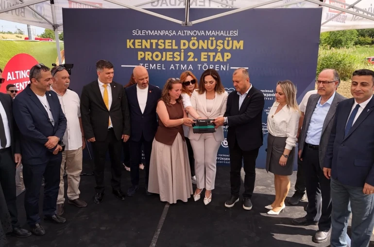 Tekirdağ’da depreme dayanıklı yaşam için yeni adım: Altınova Kentsel Dönüşüm Projesi’nde ikinci etabın temeli atıldı