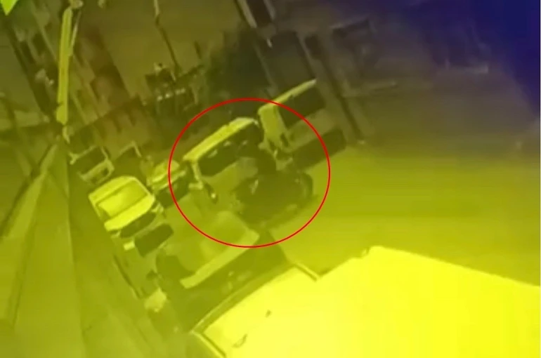 Tekirdağ’da görünmez kaza kamerada: Motosiklet sürücüsü küplere bindi