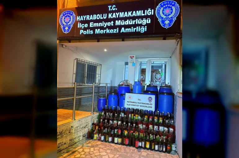 Tekirdağ’da kaçak içki operasyonu: 665 litre ele geçirildi
