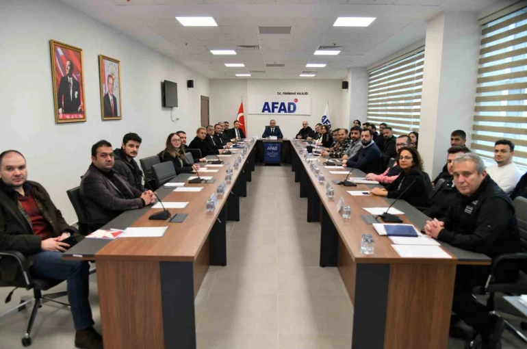 Tekirdağ’da muhtemel afetlere karşı bina riskleri değerlendirildi
