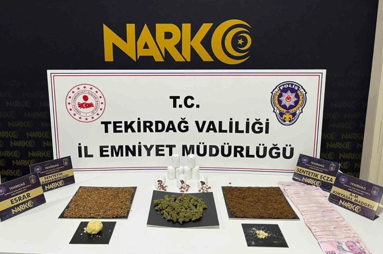 Tekirdağ’da uyuşturucuya geçit yok: 114 operasyonda 133 şüpheliye işlem 