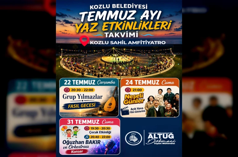 Temmuz etkinlikleri yaz akşamlarına renk katıyor