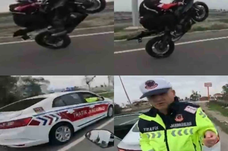 Ters yönde akrobatik hareketler pahalıya patladı: 30 bin TL ceza yediler