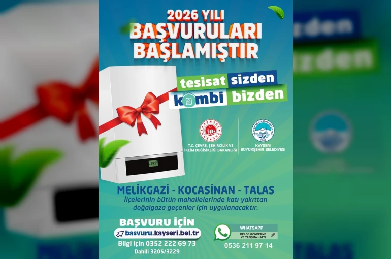 ’Tesisat sizden kombi bizden’ başvuruları başladı