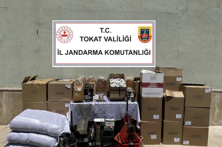 Tokat’ta kaçak tütün operasyonu: 4 gözaltı