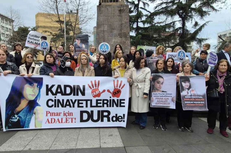 Trabzon’da Pınar Kaynak için yürüyüş