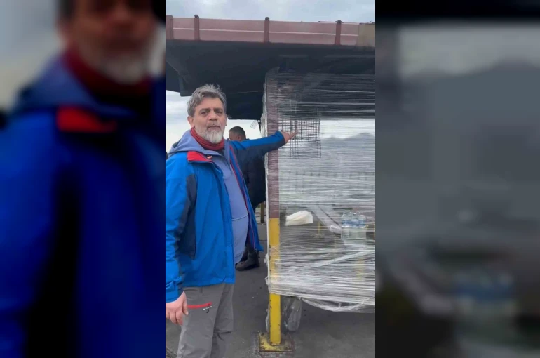 Trabzon’da yayla yolunda şaşırtan görüntü