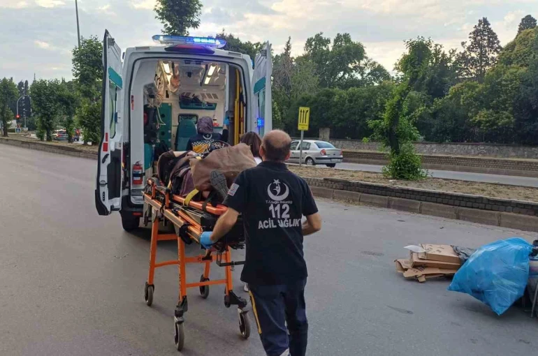 Trafiğe kapalı alanda kaza: 1 yaralı