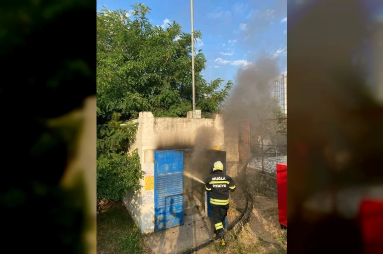 Trafo binasında çıkan yangın söndürüldü