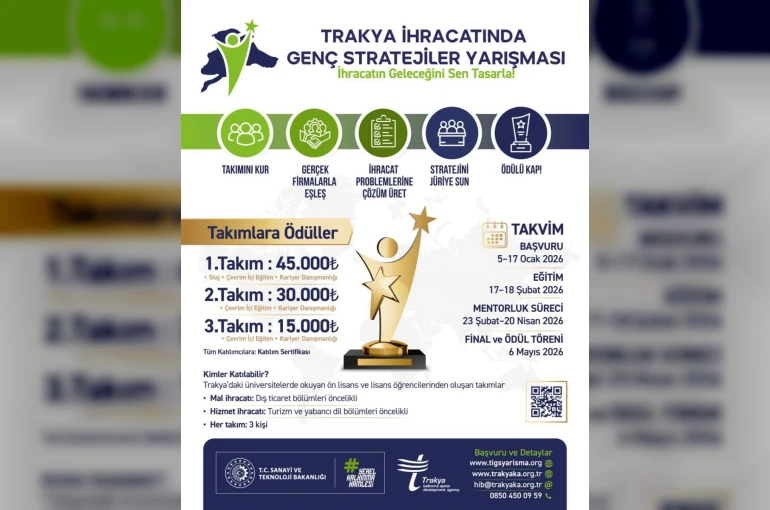 Trakya İhracatında genç stratejiler yarışması düzenlenecek