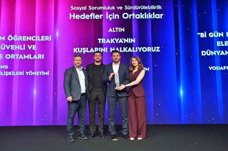 "Trakya’nın Kuşlarını Halkalıyoruz" projesine ödül