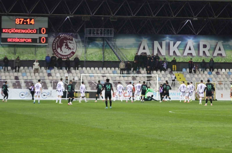 Trendyol 1. Lig: Ankara Keçiörengücü: 0 - Serikspor: 0 