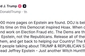 Trump’tan Adalet Bakanlığı’na Epstein belgeleri çağrısı: "Hepsinin isimlerini açıklayıp ülkeye hizmete geri dönün" 