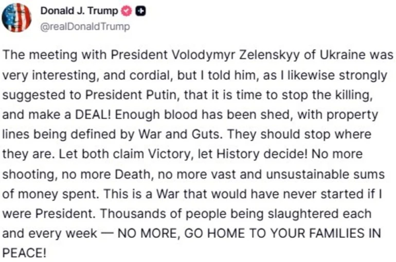 Trump’tan Zelenskiy görüşmesi hakkında açıklama: "Ona bir anlaşma yapma zamanının geldiğini söyledim"