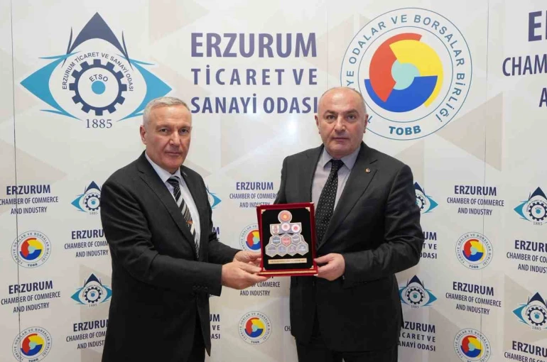 TSKGV temsilcisi Avcı, ETSO Başkanı Özakalın’ı ziyaret etti