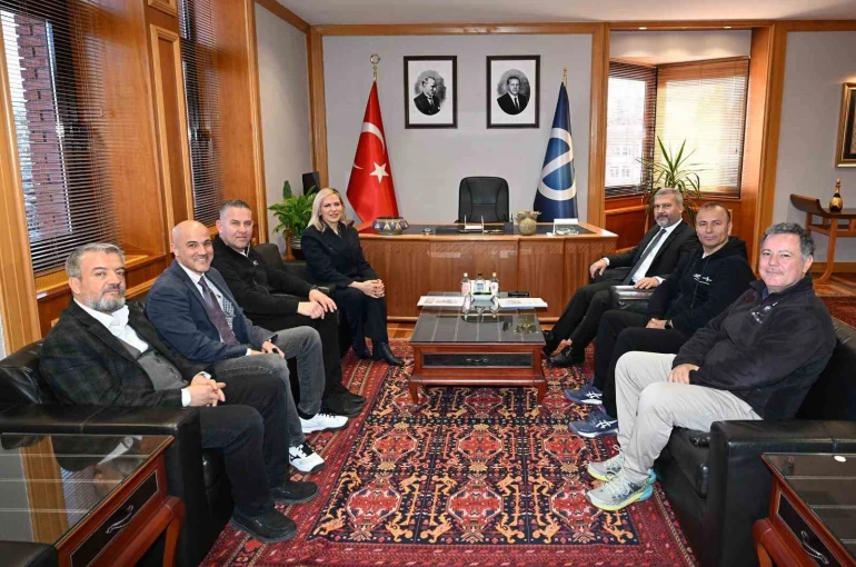 TTF Başkanı Müderrisgil, Rektör Adıgüzel’i ziyaret etti
