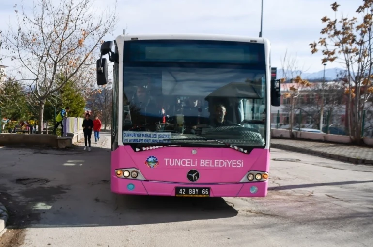 Tunceli’de bayramda ücretsiz ulaşım hizmeti