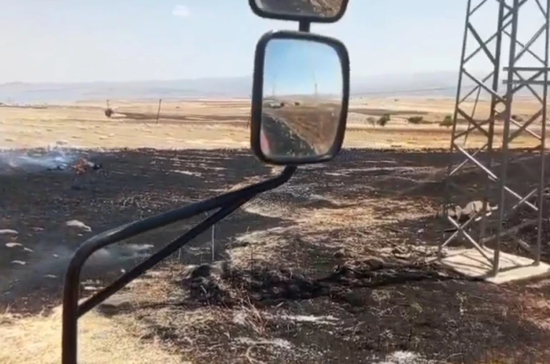 Tunceli’de otluk yangını ekili arazilere ulaşmadan söndürüldü