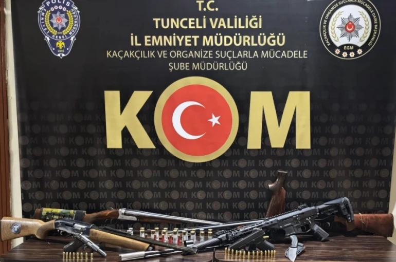 Tunceli’de ruhsatsız silah operasyonu: 6 şüpheli yakalandı
