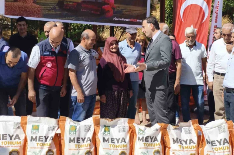 Tunceli’de üreticilere mercimek tohumu dağıtıldı