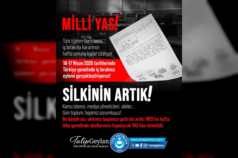 Türk Eğitim-Sen Başkanı Geylan: "Türk Eğitim-Sen olarak aldığımız iş bırakma kararını hafta sonuna kadar uzatıyoruz"
