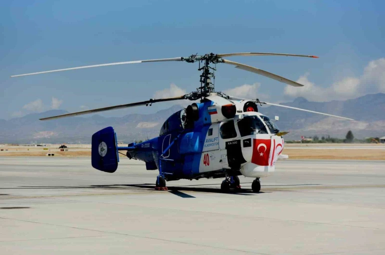 Türkiye’den KKTC’ye yangın söndürme helikopteri teslim edildi