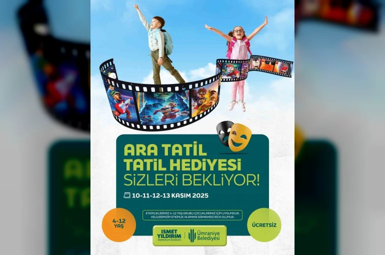 Ümraniye Belediyesi’nden çocuklara ara tatil hediyesi